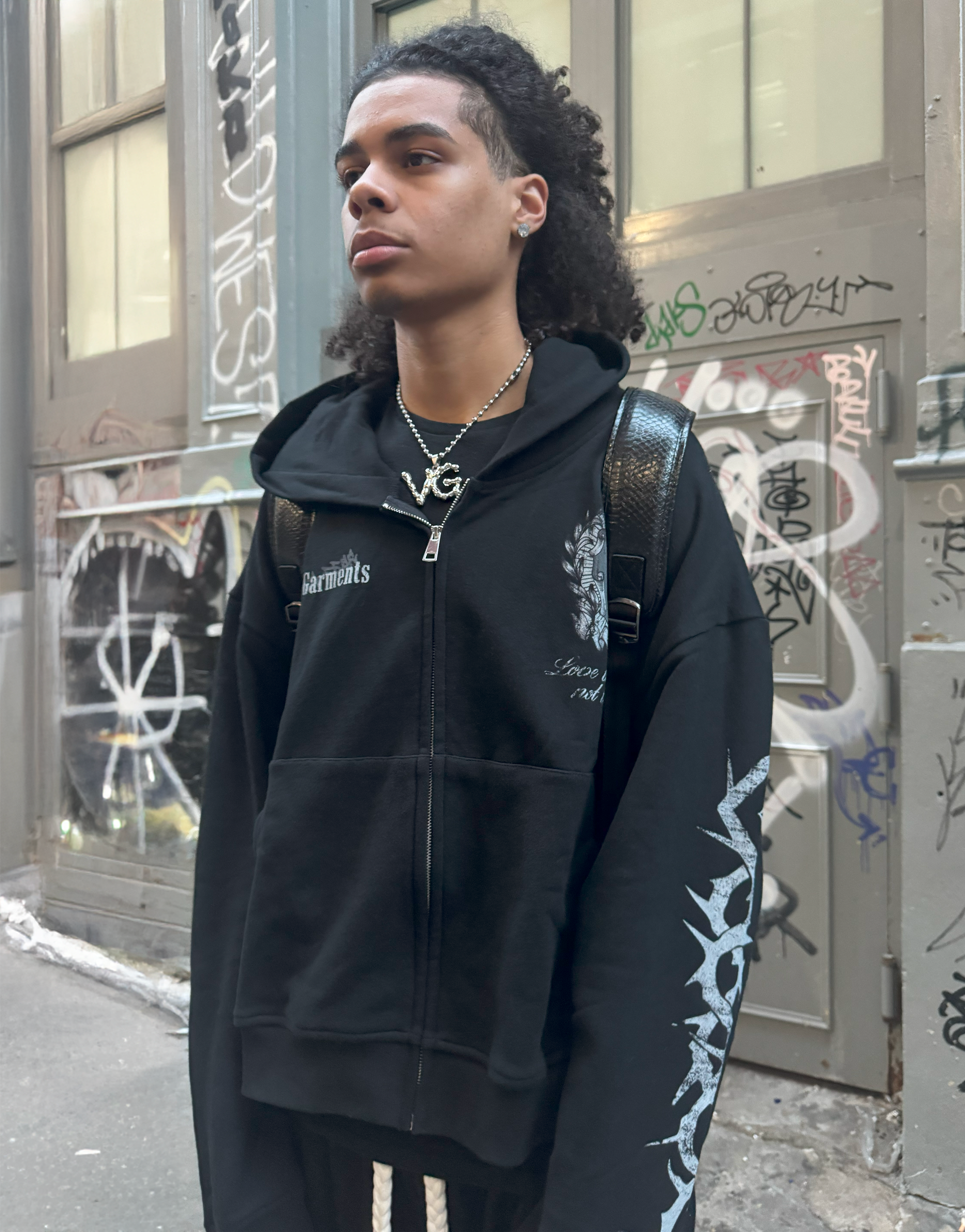 "BLACK" HOODIE