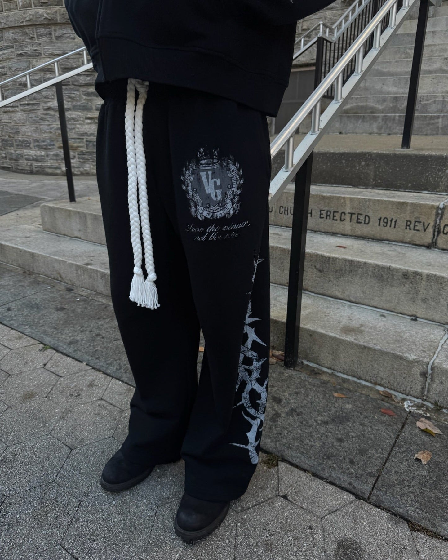 "FAITH OVER FEAR" SWEATPANTS (PREMADE)